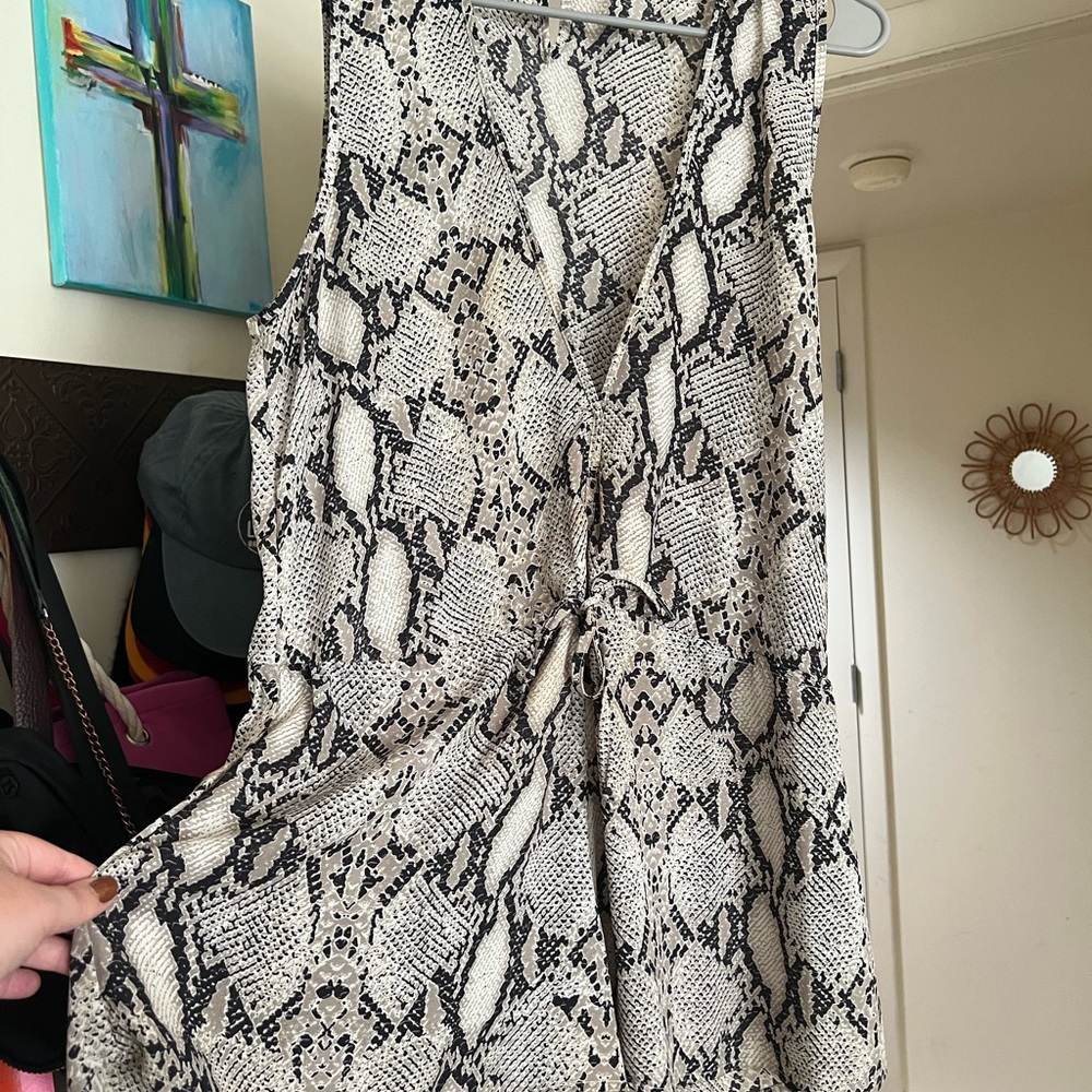 Snakeskin romper